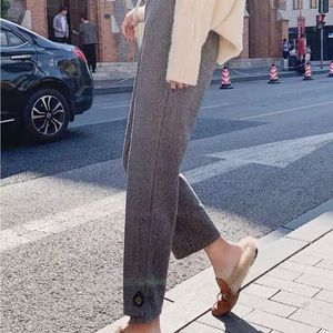 Wool Plaid Pant